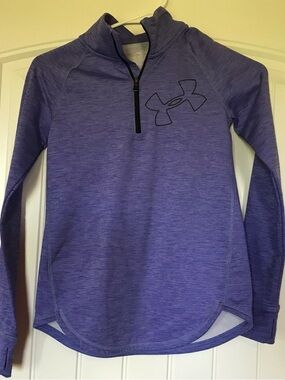 Under Armour Heather Purple Half-Zip Pullover